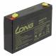 Bleiakku KUNG LONG ''WP7-15,2 cm ( 6 Zoll ) 6V/7Ah, 151x34x94mm, 1,3kg