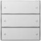 GIRA 2033112 Tastsensor 3 Komfort 3-fach KNX Flächenschalter Reinweiß
