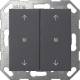 GIRA 517428 KNX Taster Wippe 2f Pfeile System 55 Anthrazit