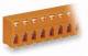 WAGO 741-409 feed-through terminal strip 0.08-2.5 sqmm orange