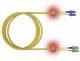ZVK EasyLan LSD91100050 LWL LED Patchkab Duplex SCD/SCD/APC E09/125 OS2 yellow 5.0m
