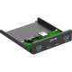 InLine® 8,9 cm ( 3,5 Zoll ) Front Panel, 2x USB-A + 2x USB-C, 10 Gb/s, Metall, schwarz