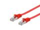 Equip 607621 Patch cable Cat6A Flat U/FTP 2xRJ45 2.00 m red LSZH poly bag