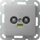 GIRA 040526 Potentialausgleich 2-fach System 55 Farbe alu