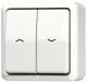 Jung 609VA AP-Jalousie-Wippschalter 1polig AP600 weiß