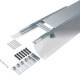Hager BKF200045 Bodenkanal estrichbündig mit Folie Stahlblech BKF 200x(45-70)mm