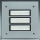 Grothe ETA 802 EV1 Etagenplatte UP Alu silber 2Flächentaster/1reihig beleuchtet 55802