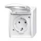 Busch Jaeger 2CKA002083A0831 20EWN-54 socket outlet ocean IP44 alpin white