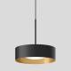 BEGA Gantenbrink 51002.4K3 pendant light for indoor use, velvet black/brass-3000K
