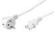 Goobay 51321 Power cable 5 m, white - Schuko (Type F, CEE 7/7)> Appliance socket C13 (IEC connector)