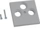 Hager GZSAT3ALAN Central disc TV/SAT 3-way for frame trim panel 55 hfr lacquered Alu