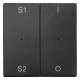 Merten MEG5228-0414 rockers for button module 2f (scene1/2,1/0) anthracite