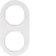 Hager WLD9200WG frame 2-way series R.Classic plastic polar white