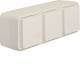 Hager WNC143B socket SCHUKO AP 3-way horizontal with hinged cover W.1 IP55 pws