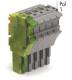 WAGO 2022-105/000-037 1-Leiter-Federlei. mit PE-Endmodul kodierbar 5p gn/ge