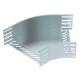 OBO Bettermann 6036304 RB 45 130 FS Bogen 45° für Kabelrinne horizontal
