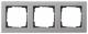GIRA 021333 Abdeckrahmen 3f Gira E2 Edelstahl