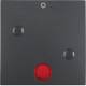 Berker 15771606 Wippe anschraubbar mit roter Linse und Aufdruck 0 B.1/B.3/B.7