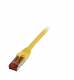 Patchkabel RJ45, CAT6 250Mhz, 0,15m gelb, S-STP(S/FTP), TPE/LSZH(Superflex), Synergy 21,