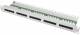 Telegärtner 100007031 19inch panel ISDN / TEL J02023L0014, 1U short MPPI25-H light gray