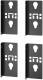 APC ER7PDUBRKTS Easy Rack PDU mounting bracket, single width, 2pair