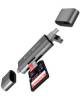 RaidSonic IB-CR200-C ICY BOX Card Reader 2in1 USB-C 2.0 USB 2.0 Micro-B USB-A 2.0 anthrazit