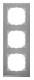 Merten MEG4030-3646 M-Pure Decor Frame, 3-gang stainless steel / aluminum