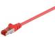 Goobay 95583 CAT 6 Patchkabel, S/FTP (PiMF), rot, Kupferleiter (CU), halogenfreier Kabelmantel (LSZH)