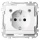 Socket Merten MEG2304-0325, module active white glossy LED