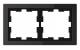 Merten MEG4020-6503 D-Life glass frame 2-fold onyx black