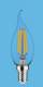 Synergy 21 LED Retrofit E14 Kerze milchig geschweift 4,5W ww dimmbar