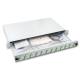 LWL-Patchpanel Spleisbox,48,3 cm ( 19 Zoll ), 12xLC-Duplex, 50/125um, OM5, ausziehbar