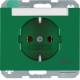 Berker 47397113 Steckdose SCHUKO mit Beschriftungsfeld und Aufdruck K.1/K.5