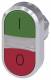 Siemens 3SU10513AB420AK0 Doppeldrucktaster beleuchtet 22mm rund grün I rot O