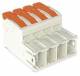 WAGO 832-1204 1-conductor pin header, 100% mismating protected, light gray