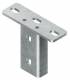 Niedax KU 4530 F screw head plate for profile U 4530 steel hot-dip galvanized including accessories