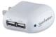 USB-Ladeadapter Manhattan 2-Port weiß