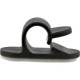 InLine® Kabelmanager mit Klebesockel, 10er Pack, schwarz, 2,8 cm