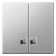 Merten 437560 Rocker for Switches , aluminum window system with symbol M