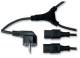 Manhattan 157605 Y - power cable Schuko to 2 x C13 socket, 1.8 m, black