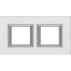 Legrand HA4802M2HVKA frame 2-way horizontal glass K