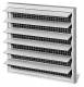 Helios Ventilatoren 751 Helios RAG 250 Regenabweisgitter aus Kunststoff Farbe hellgrau 