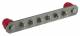 Dehn + Soehne 472209 Dehn PASI6APM10V2A PA rail without cover NIROm.Schr.m10 for 6 connections.