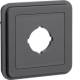 Hager WNA038 cover with socket opening Ø22.5 mm W.1 IP55 grey