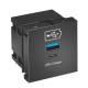 OBO Bettermann 6105312 MTG-2UC QC SWGR1 USB charger with 3.0 A charging current 