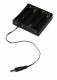 ALLNET Battery pack of 4 for 18650 Li-ion battery with barrel connector 5.1x2.1mm