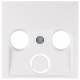 Berker 12038989 Zentralstück für AntennenSteckdose 2-u.3Loch S.1/B.3/B.7 Glas pws
