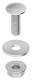 Niedax FLMU6X20F button head screw M6 similar to DIN 603 L20mm hot-dip galvanized