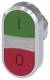 Siemens 3SU10503AB420AK0 Doppeldrucktaster 22mm rund grün I rot O
