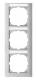 Merten MEG4032-3660 M-Pure frame 3f with vertical aluminum M-Pure label holder